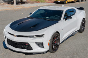 EOS 2019-2021 Chevrolet Camaro RS / SS 6th Gen Facelift 1LE Primer Black Front Splitter Lip & Side Skirts - Image 1