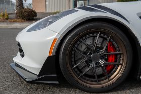 EOS 2014-2019 Chevrolet Corvette C7 Stage 3.5 ZR1 Conversion Front Side Winglets - Carbon Flash - Image 2