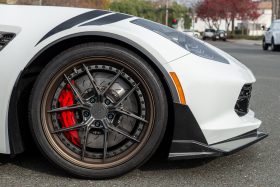 EOS 2014-2019 Chevrolet Corvette C7 Stage 3.5 ZR1 Conversion Front Side Winglets - Carbon Flash - Image 3