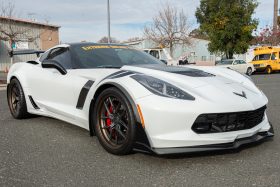 EOS 2014-2019 Chevrolet Corvette C7 Stage 3.5 ZR1 Conversion Front Side Winglets - Carbon Flash - Image 4