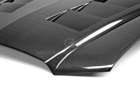Anderson Composites 2011-2014 Dodge Charger Type-TS Carbon Fiber Heat Extractor Hood - Image 5