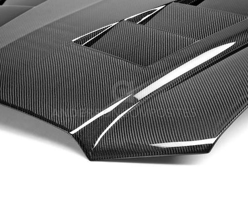 Anderson Composites 2011 2014 Dodge Charger Type TS Carbon Fiber Heat Extractor Hood 5