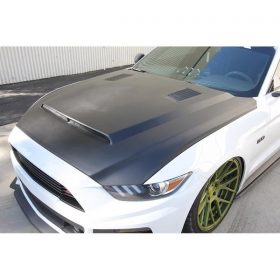 Anderson Composites 2015-2017 Ford Mustang Super Snake Style Fiberglass Hood - Image 5