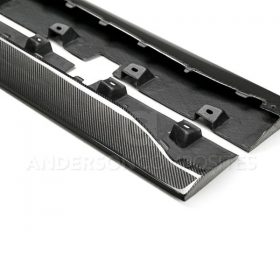 Anderson Composites 2015-2023 Ford Mustang Carbon Fiber Type-AR Side Skirts - Image 2