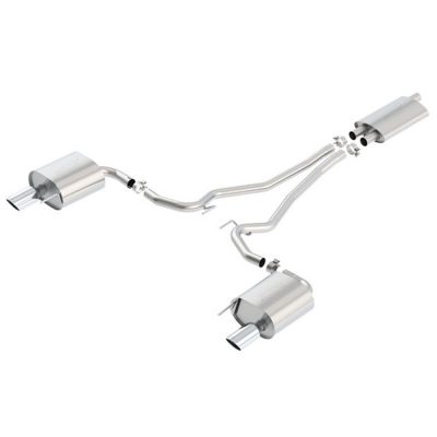 Borla Exhaust 2015-2023 Ford Mustang EcoBoost Cat-Back Touring Exhaust System - Chrome Tips