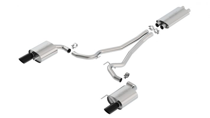 Borla Exhaust 2015-2017 Ford Mustang GT Cat-Back Touring Exhaust – Black Tips