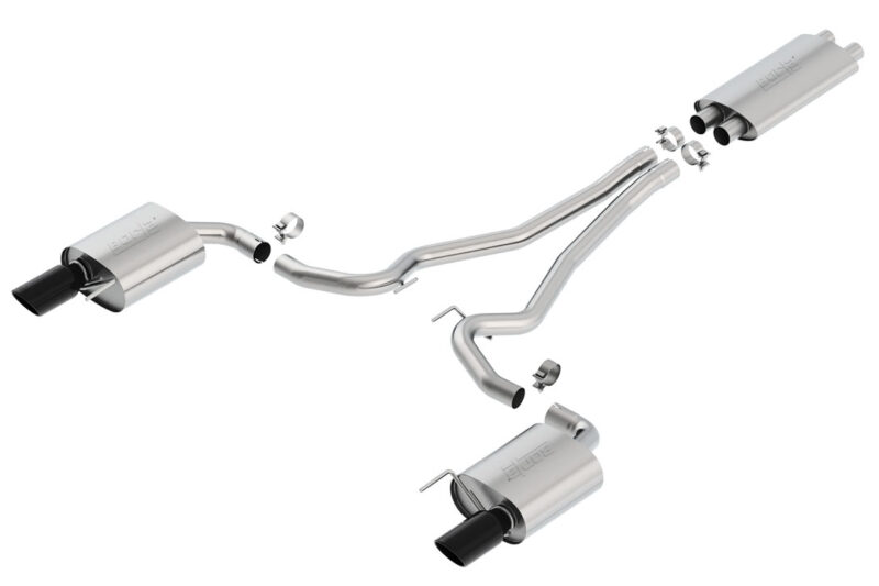 Borla Exhaust 2015-2017 Ford Mustang GT Cat-Back Touring Exhaust – Black Tips