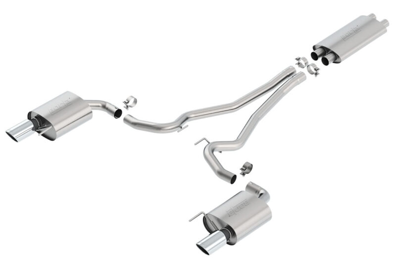 Borla Exhaust 2015-2017 Ford Mustang GT Cat-Back Touring Exhaust – Chrome Tips