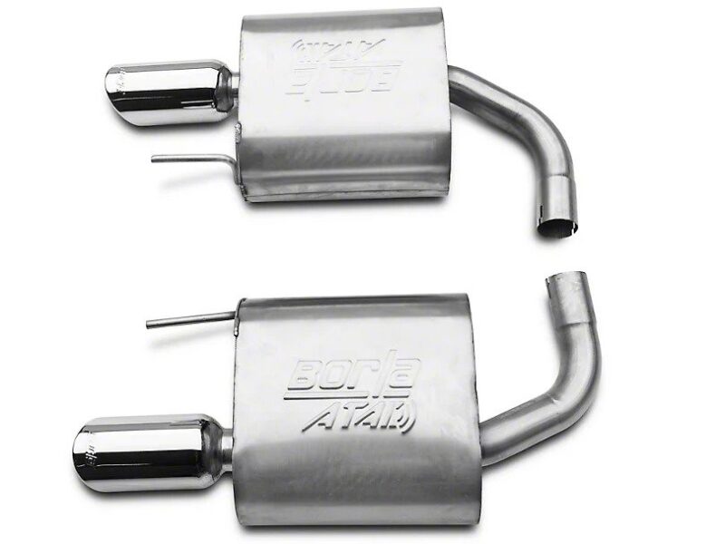 Borla Exhaust 2015-2023 Ford Mustang EcoBoost ATAK Axle-Back Exhaust - Chrome Tips - Image 2
