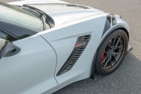 EOS 2014-2019 Chevrolet Corvette C7 XL Extended Front Splash Guards - Carbon Flash - Image 2
