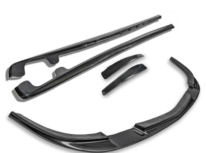 EOS 2005-2013 Chevrolet Corvette C6 GS/Z06 Front Splitter Lip & Side Skirts Rocker Panels -Carbon Fiber