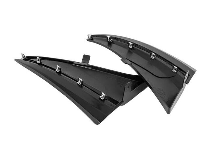 EOS 2014-2019 Chevrolet Corvette C7 XL Extended Front Splash Guards - Carbon Flash