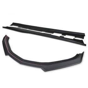 EOS 2019-2021 Chevrolet Camaro RS / SS 6th Gen Facelift 1LE Primer Black Front Splitter Lip & Side Skirts