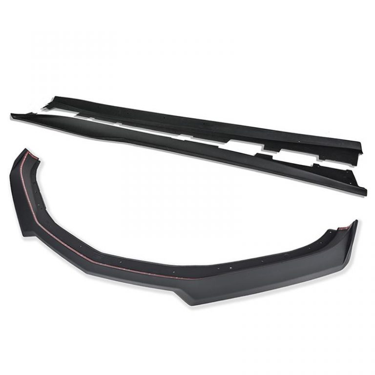EOS 2019-2021 Chevrolet Camaro RS / SS 6th Gen Facelift 1LE Primer Black Front Splitter Lip & Side Skirts