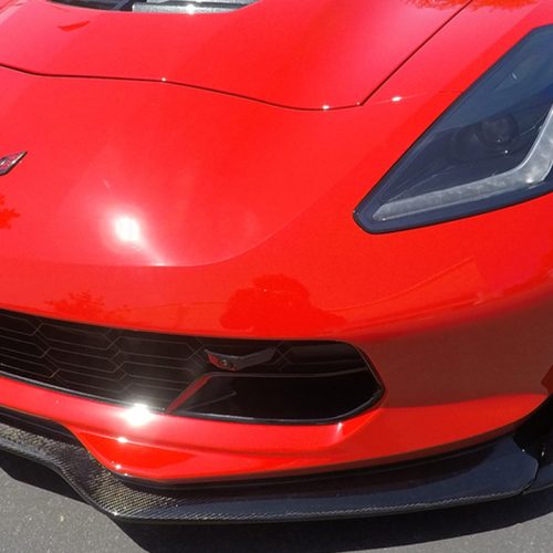 C7 Carbon 2014 2019 Chevrolet Corvette C7 C7.R Style Carbon Fiber Front Splitter 1