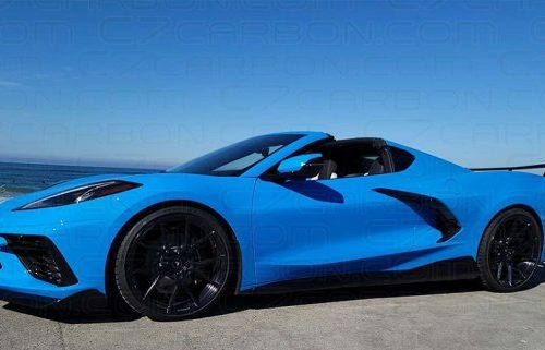 C7 Carbon 2020 2021 Chevrolet Corvette C8 Carbon Flash OEM Style High Wing 3