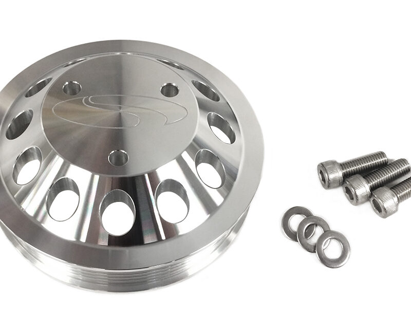 Steeda 2011-2021 Ford Mustang GT Billet 3 Bolt Water Pump Pulley 5.0L/5.2L GT350