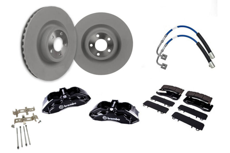 Steeda 2015-2021 Ford Mustang 6-Piston 15" Brembo Performance Pack Front Brake Upgrade Kit
