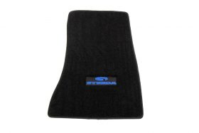 Steeda Mustang Front & Rear Floor Mats - Black/Blue Logo - Image 7