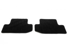 Steeda Mustang Front and Rear Floor Mats - Black/Silver Logo - Image 2