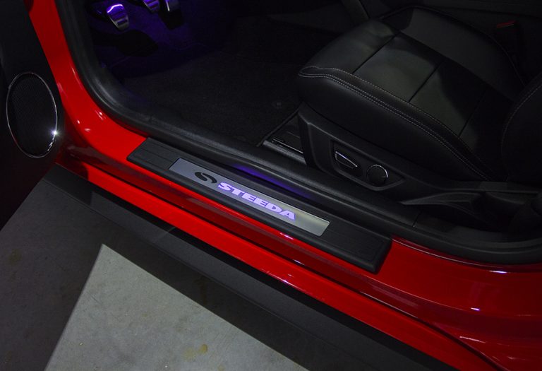 Steeda 20152022 Ford Mustang Illuminated Door Sill Plates Function Factory Performance