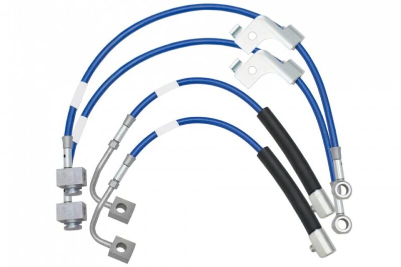 Steeda 2015-2021 Ford Mustang Stainless Braided Hose Front and Rear Brake Lines