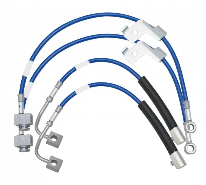 Steeda 2015-2021 Ford Mustang Stainless Braided Hose Front and Rear Brake Lines