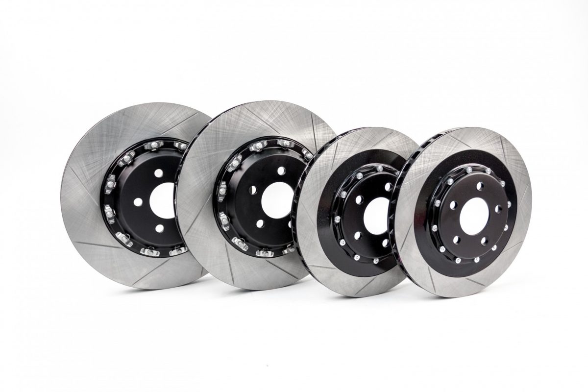 Steeda 2015-2023 Ford Performance Pack Mustang GT 380x34mm Front & 330x25mm Rear Two-Piece Rotor Set