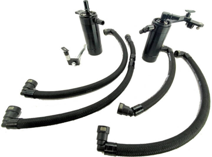 UPR Products 2018-2023 Ford Mustang GT with Roush Supercharger Dual Oil Catch Can Plug N Play