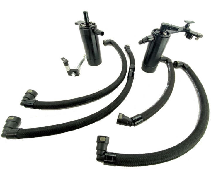 UPR Products 2018-2023 Ford Mustang GT with Roush Supercharger Dual Oil Catch Can Plug N Play