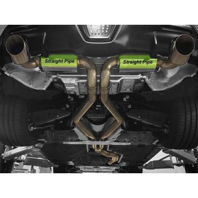 ETS 2020-2022 Toyota Supra MK5 Pro Series Downpipe Connection Straight Pipe 4.0″ Slip Fit w/ Dual 3.0″ Outlets