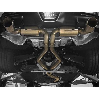 ETS 2020-2022 Toyota Supra MK5 Pro Series Downpipe Connection 4.0″ Slip Fit w/ Dual 3.0″ Outlets & Dual Mufflers