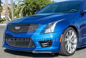 EOS 2016-2019 Cadillac ATS-V Carbon Fiber Front Splitter - image 2
