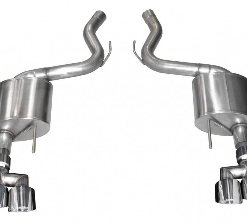 Corsa Performance 2018-2021 Ford Mustang GT Sport Sound Level 3.0in Axle Back Exhaust - Polished Twin 4.0in Tips