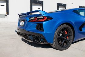 Corsa Performance 2020-2024 Chevrolet Corvette C8 Variable Sound Level 3.0in AFM Cat-Back Exhaust - Polished Quad 4.5in NPP Tips - Image 1