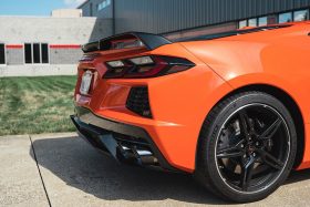 Corsa Performance 2020-2024 Chevrolet Corvette C8 Xtreme Sound Level 3.0in AFM Cat-Back Exhaust – Polished Quad 4.5in NPP Tips - Image 1