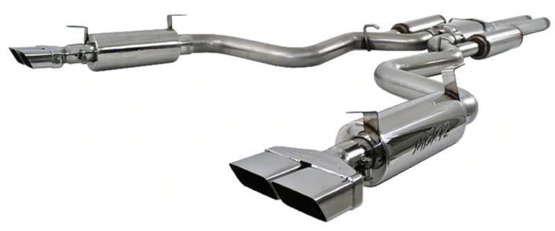 MBRP 2008-2014 Dodge Challenger SRT8 6.1L Hemi Dual Split Rear 3″ Cat-Back Exhaust – T304