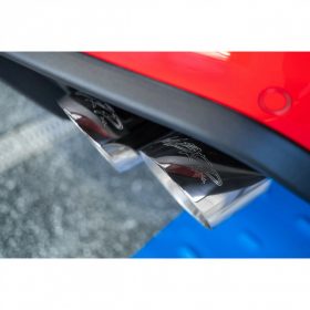 MBRP 2018-2023 Ford Mustang GT 3″ Cat-Back AL Street Version Exhaust w/ Quad 4″ Dual Wall Tips - Image 3