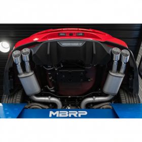 MBRP 2018-2023 Ford Mustang GT 3″ Cat-Back AL Street Version Exhaust w/ Quad 4″ Dual Wall Tips - Image 4