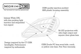 Morimoto 2005-2013 Chevrolet Corvette C6 XB LED Headlights - Image 6
