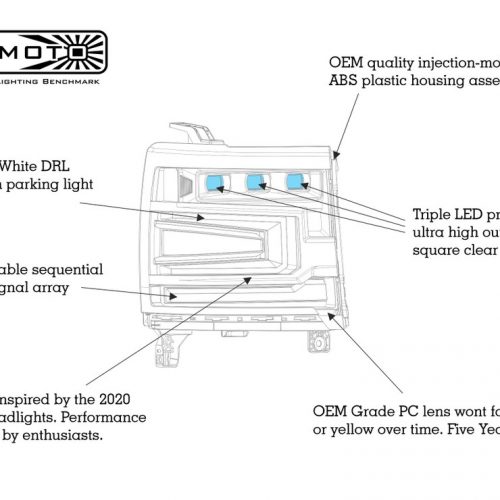 Morimoto 2016 2018 Chevrolet Silverado 1500 XB LED Head Lights 7