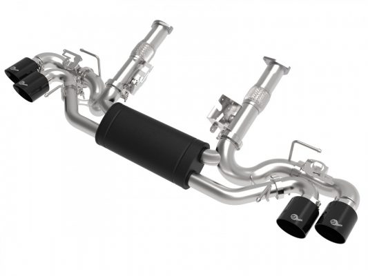 aFe Power 2020-2024 Chevrolet Corvette C8 MACH Force-XP 304 Stainless NPP Cat-Back Exhaust w/ Muffler – Black Tips