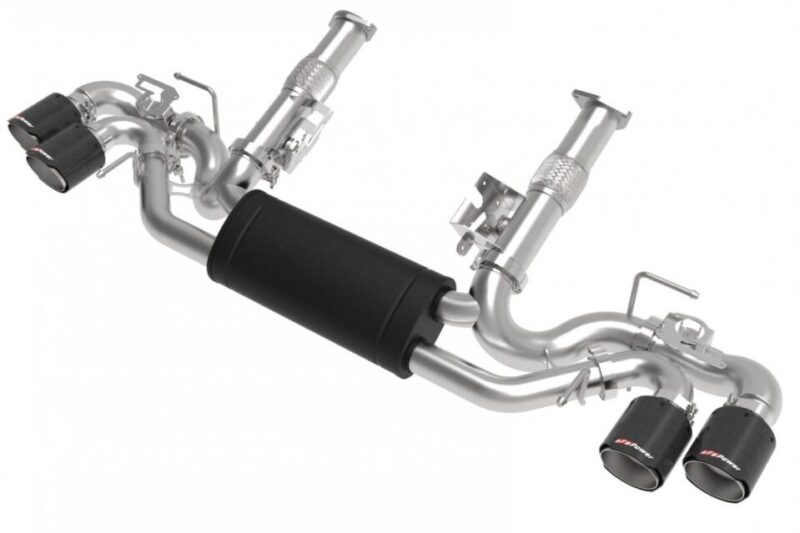 aFe Power 2020-2024 Chevrolet Corvette C8 MACH Force-XP 304 Stainless NPP Cat-Back Exhaust w/ Muffler – Carbon Fiber Tips