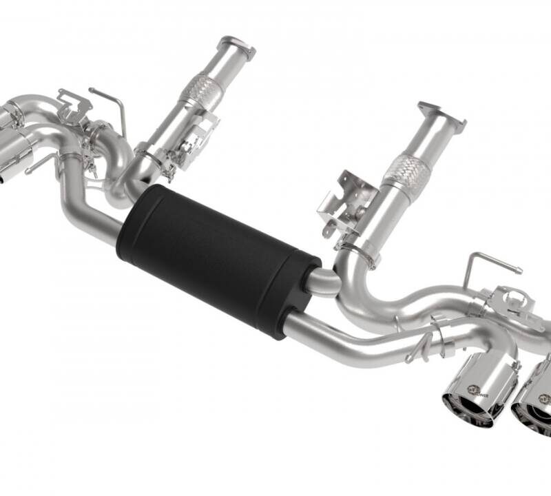 aFe Power 2020-2024 Chevrolet Corvette C8 MACH Force-XP 304 Stainless NPP Cat-Back Exhaust w/ Muffler – Polished Tips