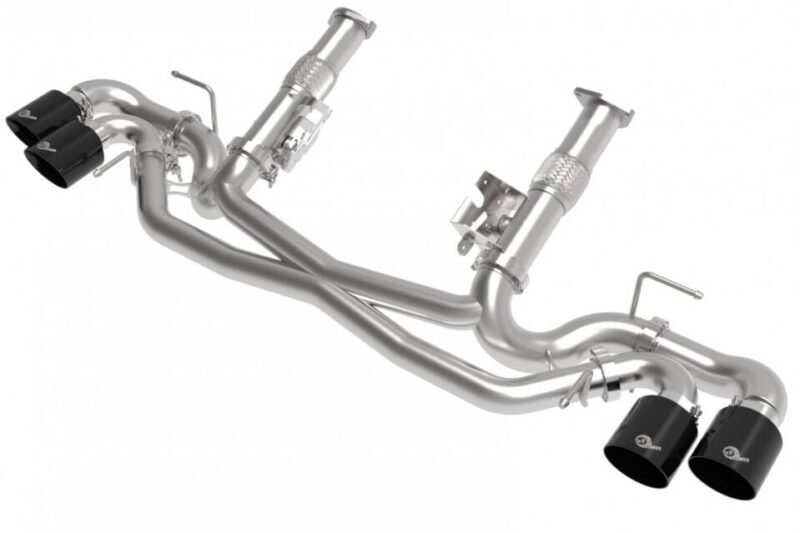 aFe Power 2020-2024 Chevrolet Corvette C8 MACH Force-XP 304 Stainless Non-NPP Cat-Back Exhaust – Black Tips