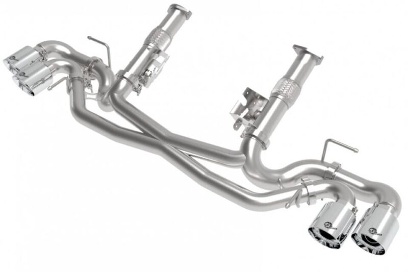 aFe Power 2020-2024 Chevrolet Corvette C8 MACH Force-XP 304 Stainless Non-NPP Cat-Back Exhaust – Polished Tips