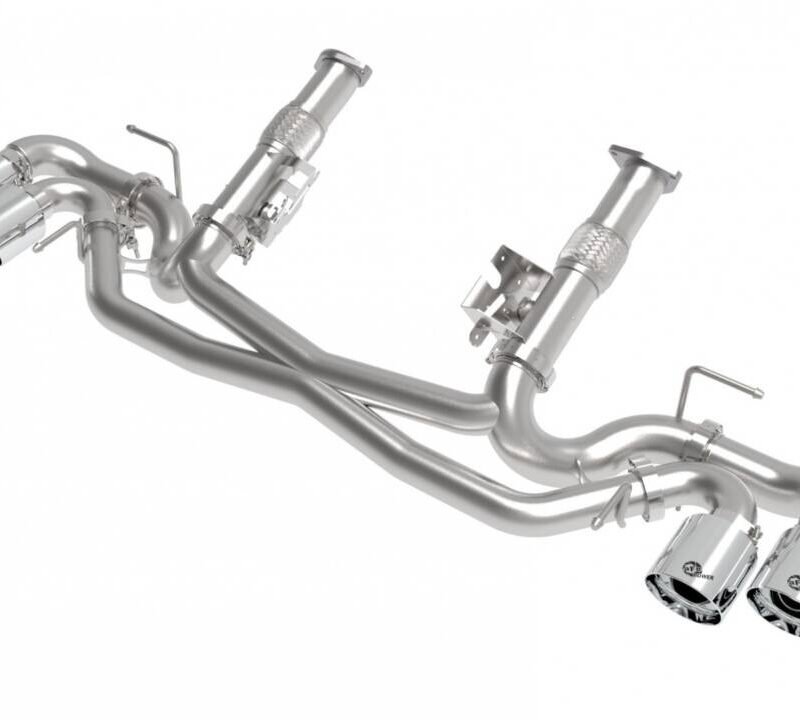 aFe Power 2020-2024 Chevrolet Corvette C8 MACH Force-XP 304 Stainless Non-NPP Cat-Back Exhaust – Polished Tips