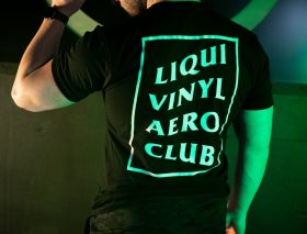 LiquiVinyl Season 5 T-Shirt Merchandise – Black LiquiVinyl Aero Club