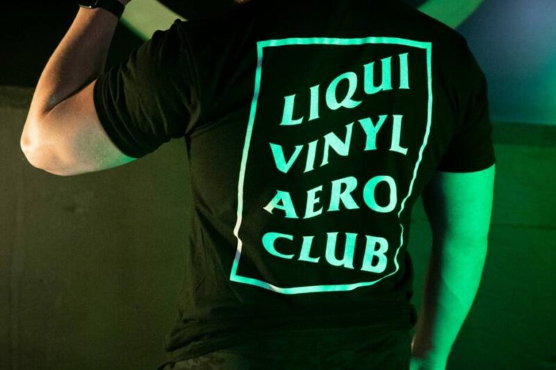 LiquiVinyl Season 5 T-Shirt Merchandise – Black LiquiVinyl Aero Club