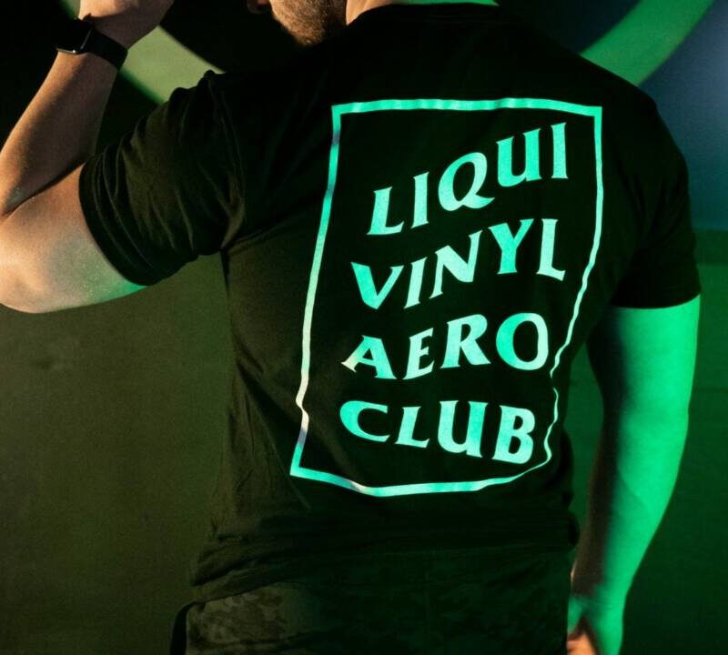 LiquiVinyl Season 5 T-Shirt Merchandise – Black LiquiVinyl Aero Club